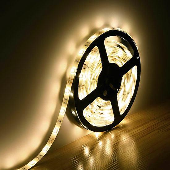 LED Strip Light Tape, 4.4W Per Foot 12V 5050 SMD - 16.4 Feet