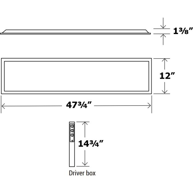 1X4 Pro Series Back-Lit LED Panel, Tri-Wattage (20W/25W/30W), CCT Tuneable, DLC Premium