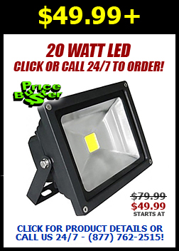 Classic Style Adjustable LED Flood Light, 20 Watts