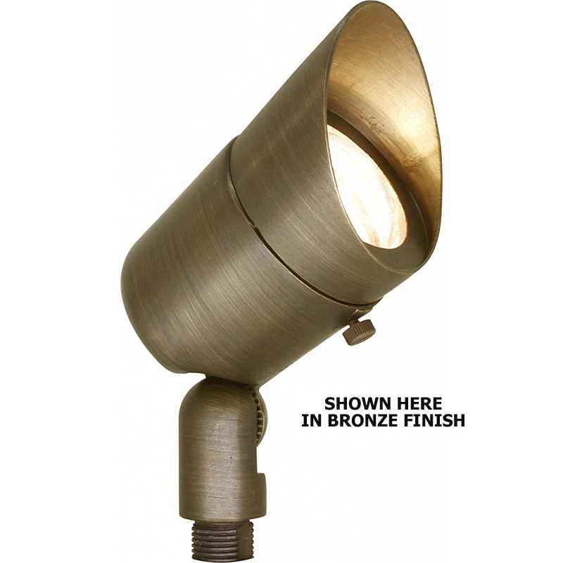 "Shorty I" 12V/120V LED Cast Brass Lighter with Glare Shield