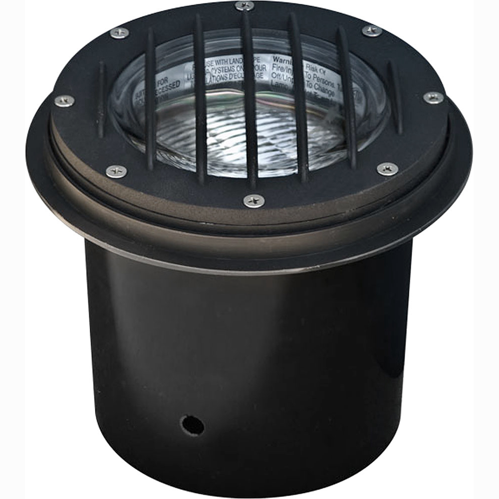 Louvered Face Cast Aluminum Large LED In-Ground Well Light (12V AC/DC)