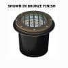 Louvered Face Cast Aluminum Large LED In-Ground Well Light (12V AC/DC)