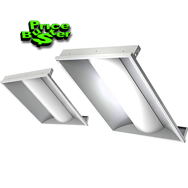 2X2 LED Center Basket Troffer, 36 Watts, Dimmable, DLC Premium