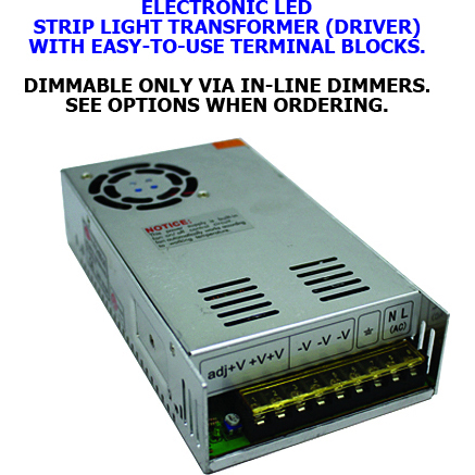 LED Strip Light Tape Kit, 1.5W Per Foot 12V 3528 SMD - 65.6 Feet