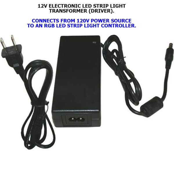 LED RGB Strip Light Tape Kit, 4.4W / Foot 12V Standard - 16.4 Feet