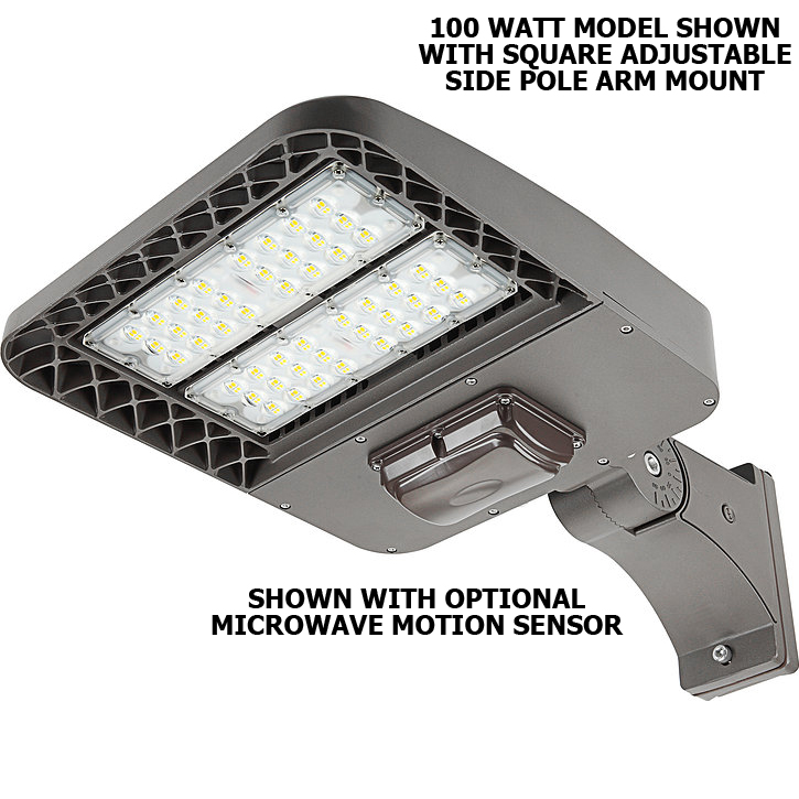 Lumina Pro Series LED Pole / Parking Lot / Area Flood Light, 100 Watts, DLC 4.3 Premium