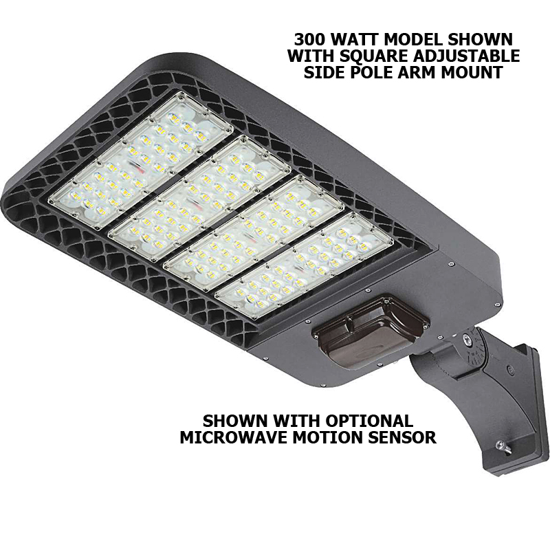 Lumina Pro Series LED Pole / Parking Lot / Area Flood Light, 300 Watts, DLC 4.3 Premium