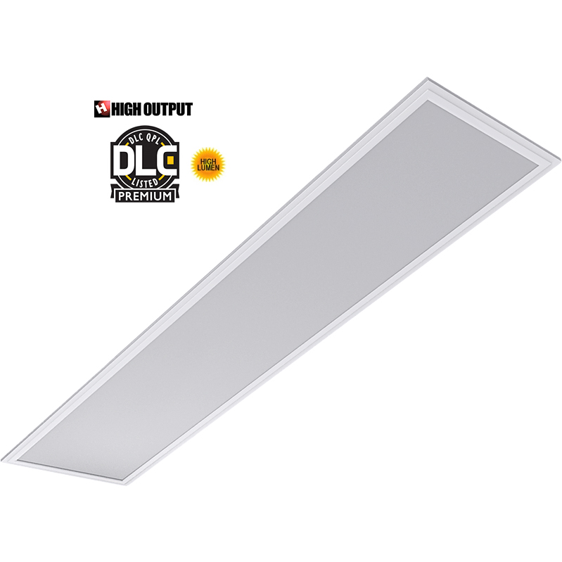1X4 LED Flat Panel, 40 Watt High Output, Dimmable, DLC Premium