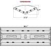 Diamond V Series Linear LED High Bay, 48" x 17", 75 to 144 Watts