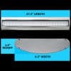 LED Parabolic Series Linear Contempo Light, 4 Foot Length, 40 Watts