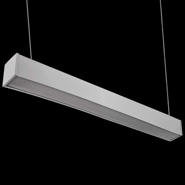Square LED Sleek Linear Contempo Light, 2 Foot Length, 25 Watts