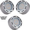 120V Classic Style LED Undercabinet Puck Light 3-Light Kit, 4 Watts ea., Dimmable