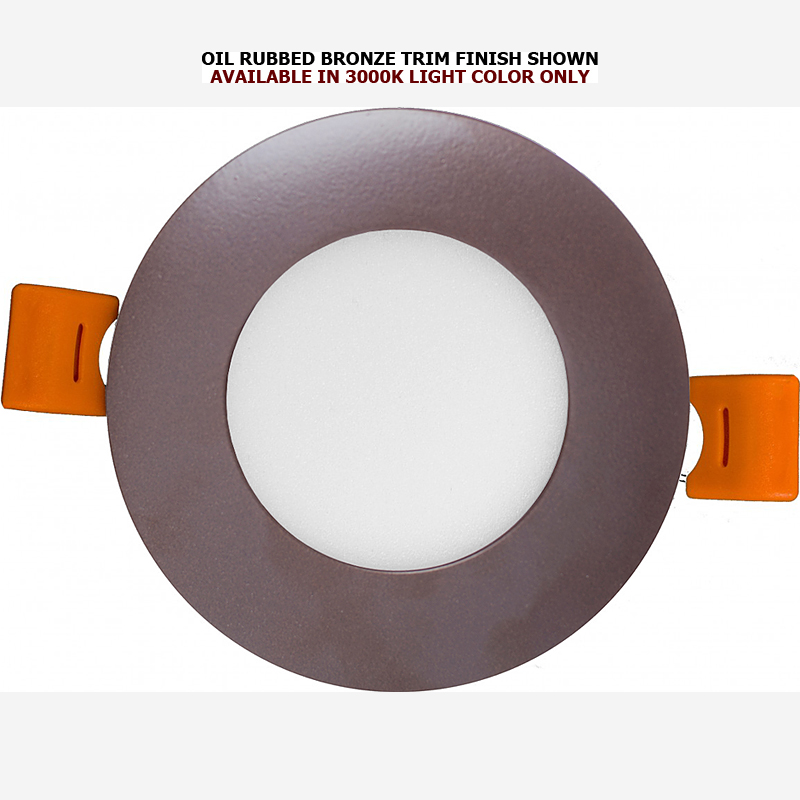 Ultra Thin Round LED Recessed Downlight, 3", 6 Watts, Dimmable