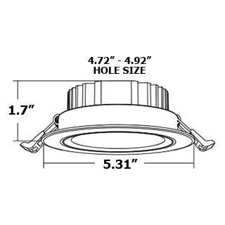 Superchip™ Exclusive 5" 9W LED Syncable Color-Changing Adj. Spot Gimbal Recessed Light