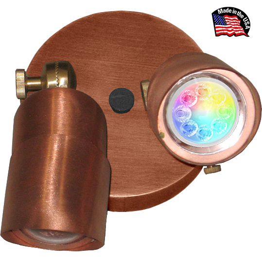 Superchip™ Exclusive Patriot 12V Syncable Color-Changing Copper Dual Head Down Lighter