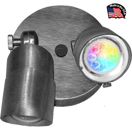 Superchip™ Exclusive Patriot 12V Syncable Color-Changing Stainless Steel Dual Head Down Lighter