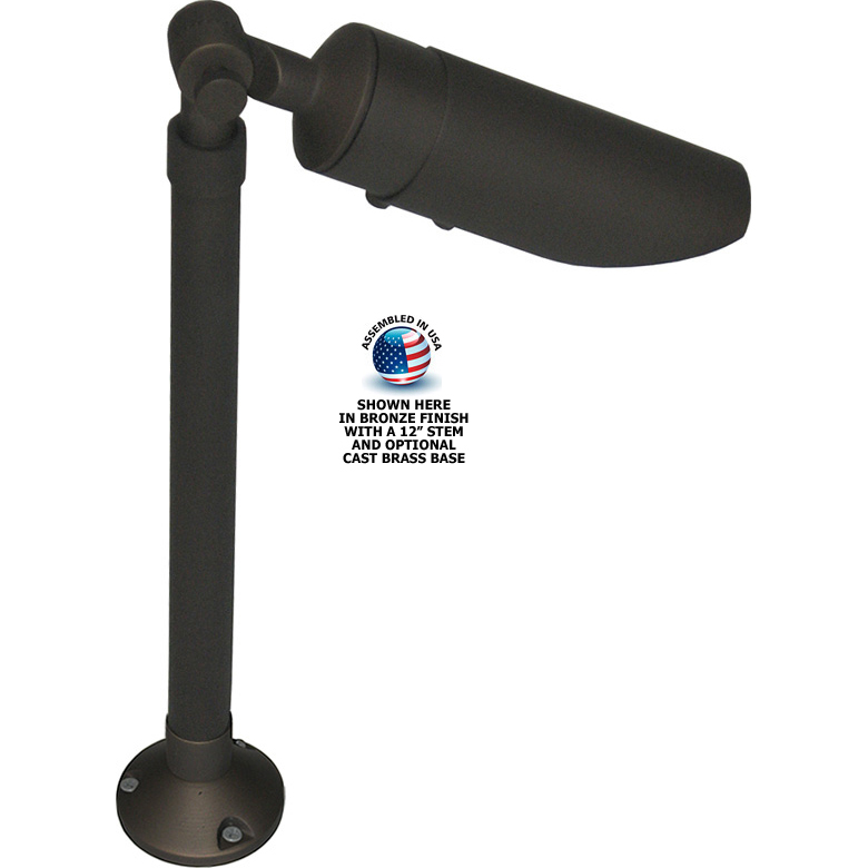 "Big Dog" 12V / 120V LED MR16 Cast Brass Adjustable Path Light