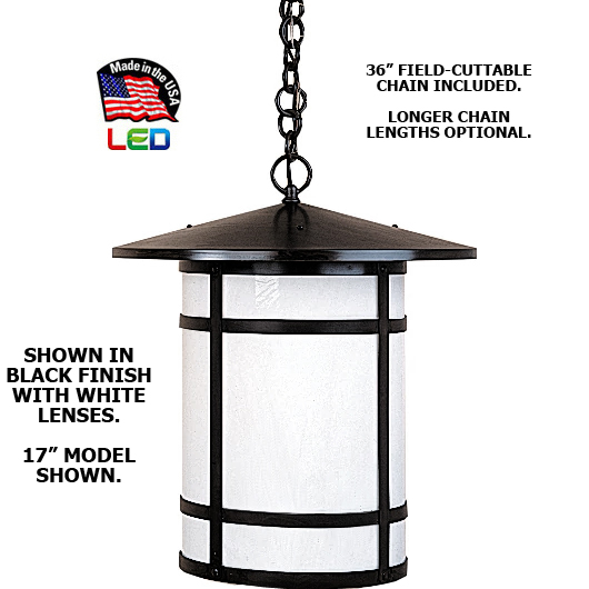 120V/12V LED Oakhurst Contempo Style Hanging Light (11" Width)