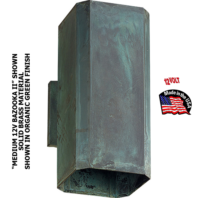 Up & Down Wall Cylinder, 12V LED "Medium Bazooka II", Made In USA!