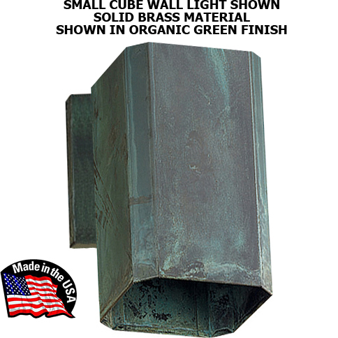 "The Cube" Up or Down Wall Cylinder, 120V or 12V LED, Made In USA!