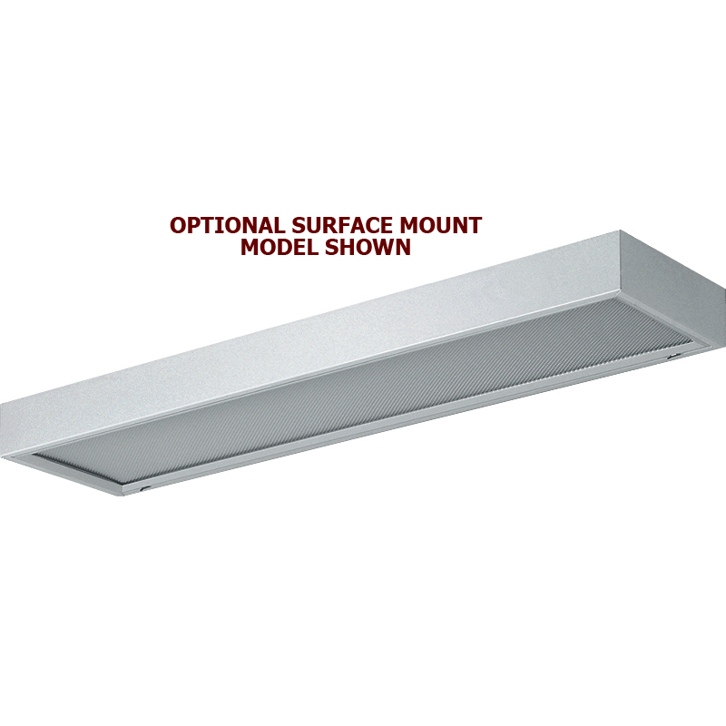 1X4 Troffer LED, 18 to 66 Watt, Recessed or Surface Mount