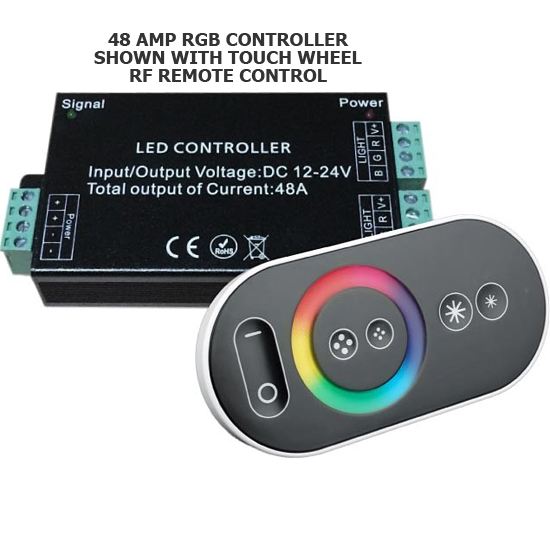 RGB LED Controller (High Output), Run Up to 262 Feet, W/ Choice of Remotes