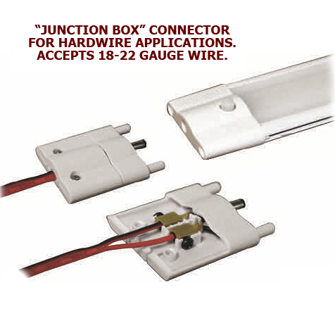 Hardwire "Junction Box" Conntector for our 12V Sleek Linkable Undercabinet Light Bars