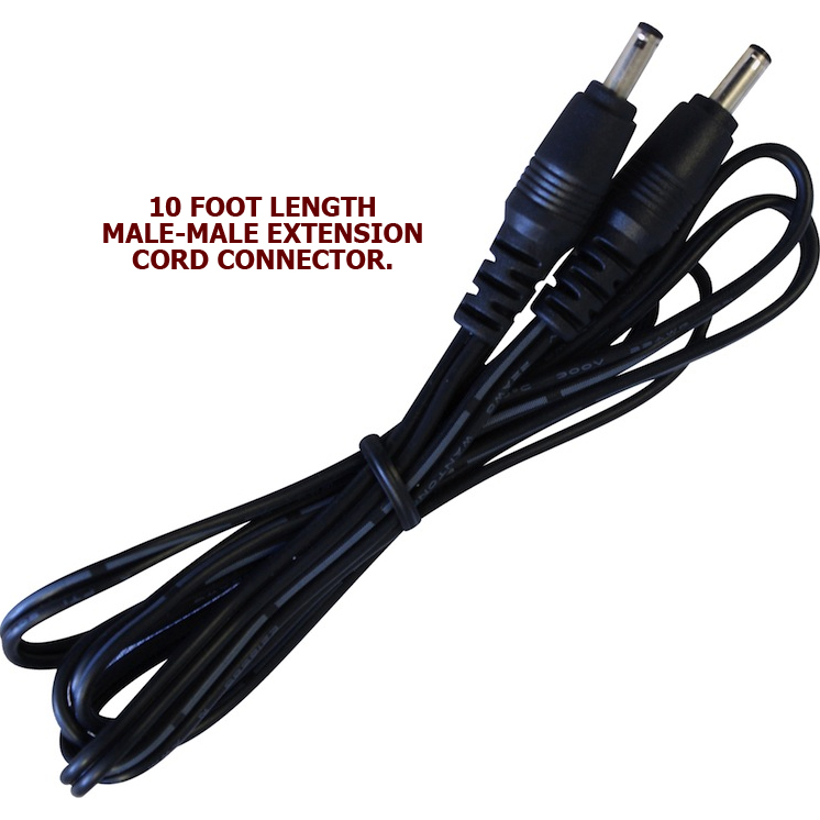 10 Foot Male to Male Extension Jumper for our 12V or 24V Sleek Linkable Undercabinet Light Bars
