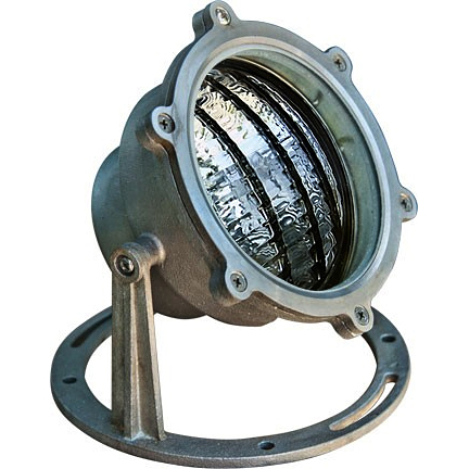 12V LED Stainless Steel Large Classic Open Face Underwater Light