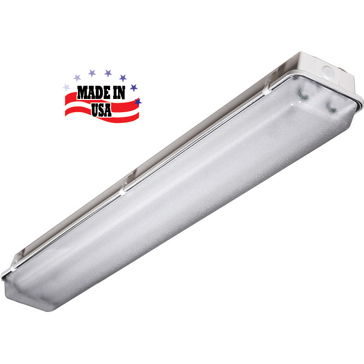 LED Vapor Proof, 2 Foot Length, 18 to 33 Watts, 100V to 277V, USA Made