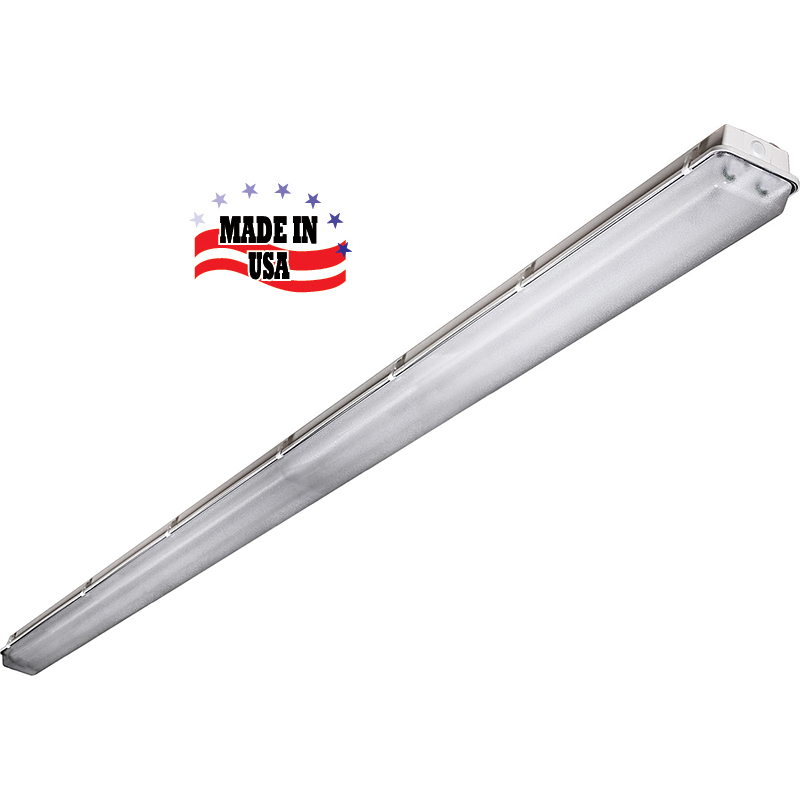 LED Vapor Proof, 8 Foot Length, 72 to 132 Watts, 100V to 277V, USA Made