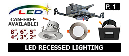 LED Recessed Lighting - New Work, Remodel & Retrofit