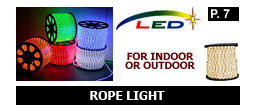 LED Rope Light, 120V - 1/2" & 3/8" Diameter