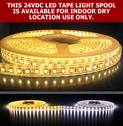 "Brighter+" 3.0 Watt Per Foot 24VDC 3528 SMD HD 1-Color Tape Light (16.5 Ft. Spool)