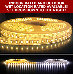 "Brighter+" 3.0 Watt Per Foot 12VDC 3528 SMD HD 1-Color Tape Light (16.5 Ft. Spool)