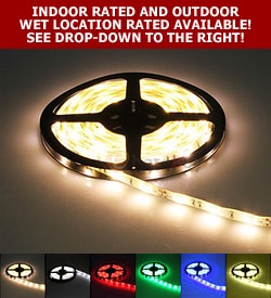 "Brighter" 2.2 Watt Per Foot 12VDC 5050 SMD 1-Color Tape Light (16.5 Foot Spool)