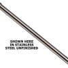 Stainless Steel 24" Length, 1" Dia. Outdoor Track Light Extension Rod