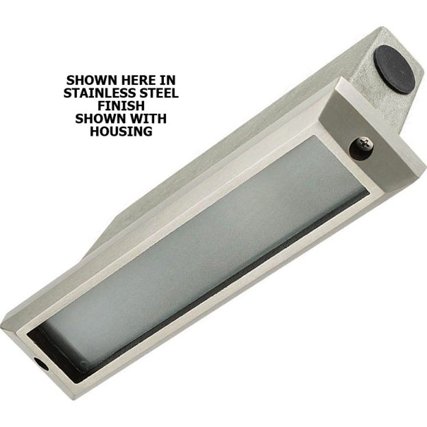 Long Thin 9" Length LED Open Face Recessed Step Light (12V or 120V)