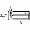 8" Length 120V 4 Watt Pro Series Tri-CCT LED Linkable Undercabinet Light Bar