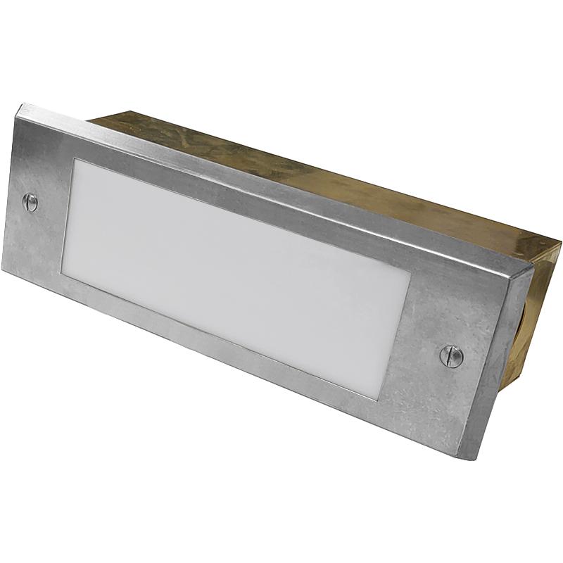 "Big Dan" Large Stainless Steel LED Open Face Recessed Step Light (12V or 120V)
