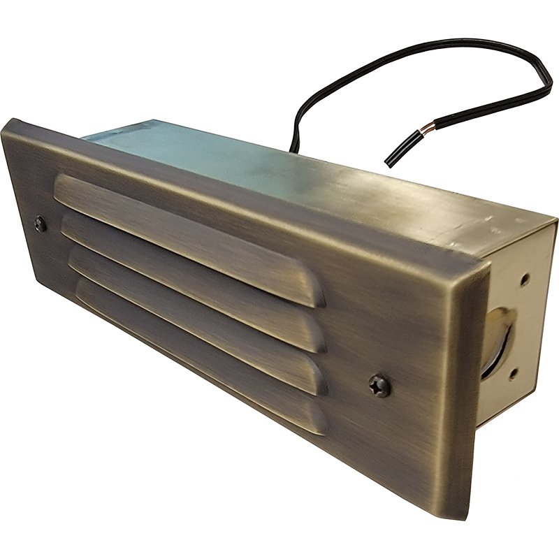 Low Voltage LED Deck Lights, Landscape Louvered Step Lighting