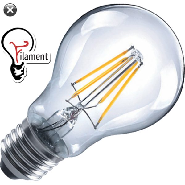 120v 4 Watt A17/A19 LED Filament Bulb - 380 Lumens
