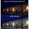 LED Yard Light, 27 Watt Barn Style Value Area Flood / Wall Light