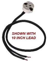 Round Shaped BiPin socket - 12v/120v