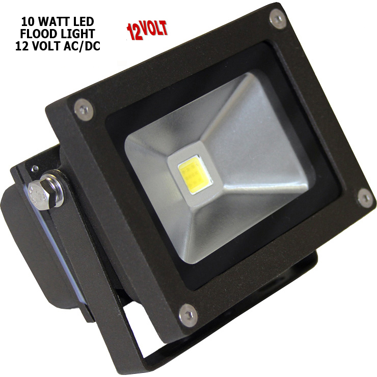 Classic Style Adjustable LED Flood Light, 10 Watts, 12V - 24V