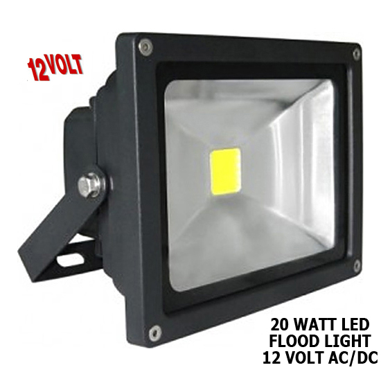 Classic Style Adjustable LED Flood Light, 20 Watts, 12V - 24V