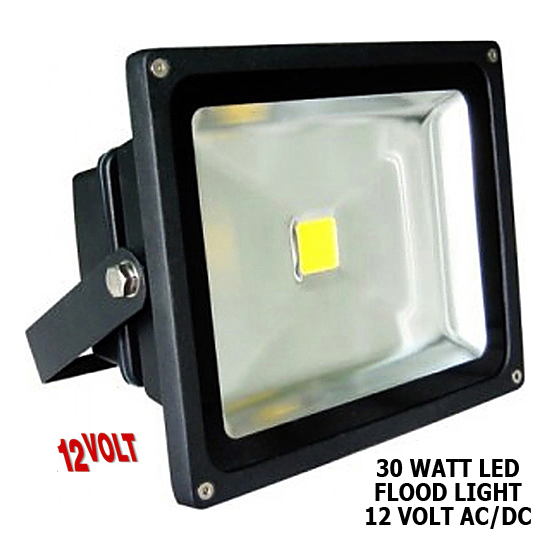 Classic Style Adjustable LED Flood Light, 30 Watts, 12V - 24V