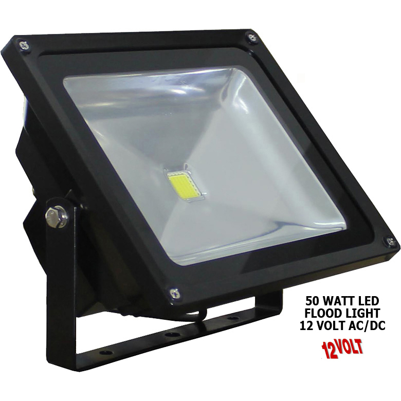 Classic Style Adjustable LED Flood Light, 50 Watts, 12V - 24V