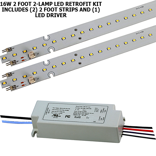 2 Foot Deluxe LED EZ-Snap & Go Linear Kits (Replaces 2, 3 or 4 Bulbs)