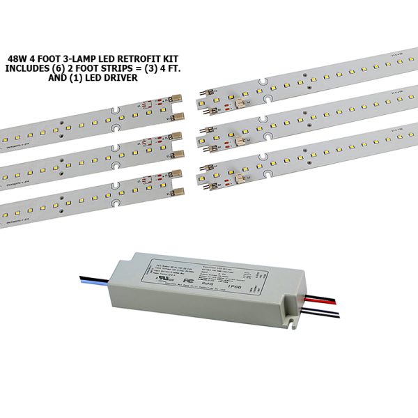 4 Foot Deluxe LED EZ-Snap & Go Linear Kits (Replaces 1, 2, 3 or 4 Bulbs)
